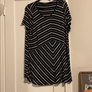 Black striped tunic